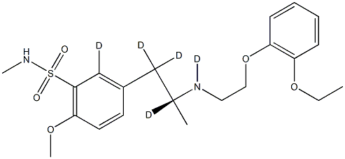 N-甲基坦索罗辛-D5,,结构式