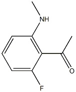 1-(2-Fluoro-6-methylamino-phenyl)-ethanone Struktur