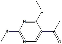 1-(4-Methoxy-2-methylsulfanyl-pyrimidin-5-yl)-ethanone Struktur