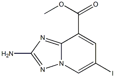 2-Amino-6-iodo-[1,2,4]triazolo[1,5-a]pyridine-8-carboxylic acid methyl ester