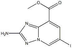  2-Amino-6-iodo-[1,2,4]triazolo[1,5-a]pyridine-8-carboxylic acid methyl ester