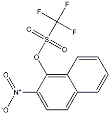 2-硝基-1-萘基三氟甲磺酸酯 结构式