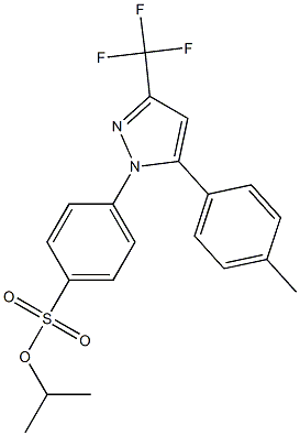 isopropyl 4-(5-(p-tolyl)-3-(trifluoromethyl)-1H-pyrazol-1-yl) benzenesulfonate