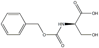 N-CBZ-D-丝氨酸 结构式