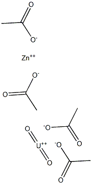 乙酸铀酰锌 结构式