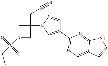 2-(3-(4-(7H-Pyrrolo[2,3-d]pyrimidin-2-yl)-1H-pyrazol-1-yl)-1-(ethylsulfonyl)azetidin-3-yl)acetonitrile