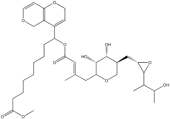 2H,5H-Pyrano[4,3-b]pyranyl Mupirocin Methyl Ester, , 结构式