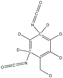 Toluene-d6 2,4-Diisocyanate Structure