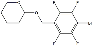 2-[(4-溴-2,3,5,6-四氟苄基)氧基]四氢-2H-吡喃, , 结构式