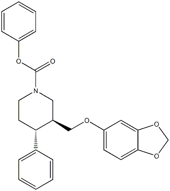 (3S,4R)-phenyl 3-((benzo[d][1,3]dioxol-5-yloxy)methyl)-4-phenyl piperidine-1-carboxylate