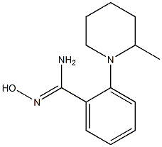 N'-Hydroxy-2-(2-methylpiperidin-1-yl)benzimidamide 结构式