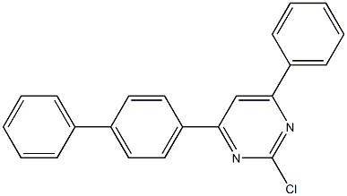 4-([1,1'-biphenyl]-4-yl)-2-chloro-6-phenylpyrimidine Structure