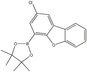 2-(2-chlorodibenzo[b,d]furan-4-yl)-4,4,5,5-tetramethyl-1,3,2-dioxaborolane Structure