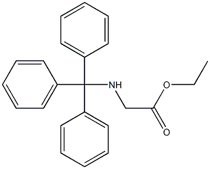 N-三苯甲基甘氨酸乙酯 结构式