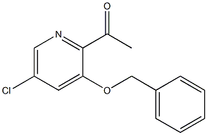 1-(3-Benzyloxy-5-chloro-pyridin-2-yl)-ethanone Struktur