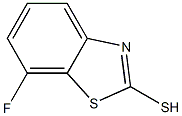 7-Fluoro-benzothiazole-2-thiol,,结构式