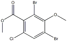 2,4-Dibromo-6-chloro-3-methoxy-benzoic acid methyl ester|