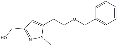 (5-(2-(benzyloxy)ethyl)-1-methyl-1H-pyrazol-3-yl)methanol Structure