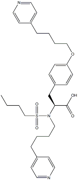  N,O-二((4-吡啶)丁基)-N-正丁基磺酰基-L-酪氨酸