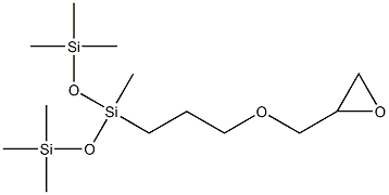 (3-GLYCIDOXYPROPYL)BIS(TRIMETHYLSILOXY)-METHYLSILANE Structure