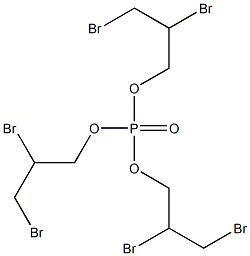 三(2,3-二溴丙基)磷酸酯 结构式