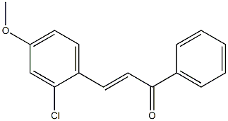 4Methoxy-2-ChloroChalcone Structure