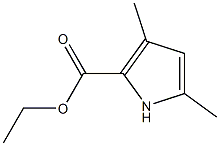 3,5-二甲基吡咯-2-甲酸乙酯 结构式