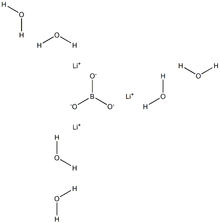 Lithium orthoborate hexahydrate 结构式