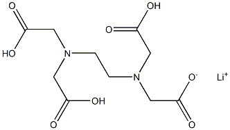 Lithium trihydrogen EDTA 结构式
