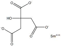 Samarium(III) citrate 化学構造式
