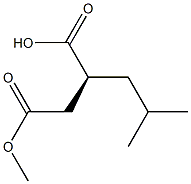 (S)-(-)-2-isobutylsuccinic acid 4-methyl ester Structure