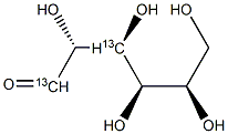 D-Glucose-1,3-13C2 Struktur