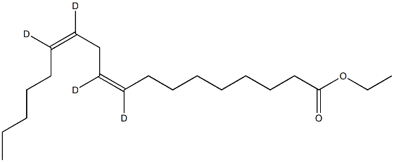 Linoleic Acid-9,10,12,13-D4 Ethyl Ester Structure