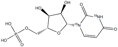 Uridine 5'-Monophosphate-15N2 Structure