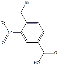 3-硝基-4-溴甲基苯甲酸 结构式