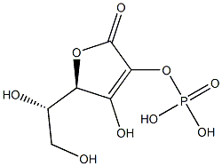 L-抗坏血酸-2-磷酸酯,,结构式