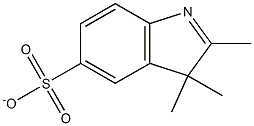 2,3,3-三甲基假吲哚-5-磺酸钠,,结构式