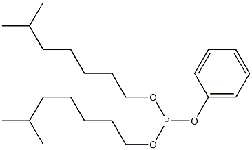 Phenyl diisooctyl phosphite Struktur