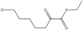 7-chloro-2-oxo-heptanoic acid ethyl ester Struktur