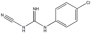 N-(4-氯苯基)-N'-氰基胍,,结构式