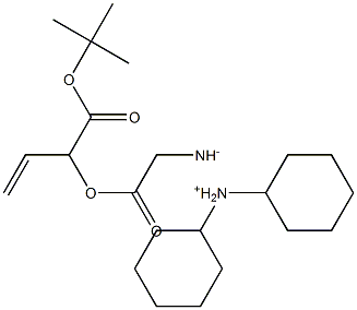BOC-D-烯丙基甘氨酸二环己胺盐,,结构式