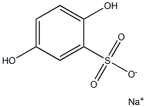 Hydroquinonesulphonicacidsodiumsalt
 Struktur