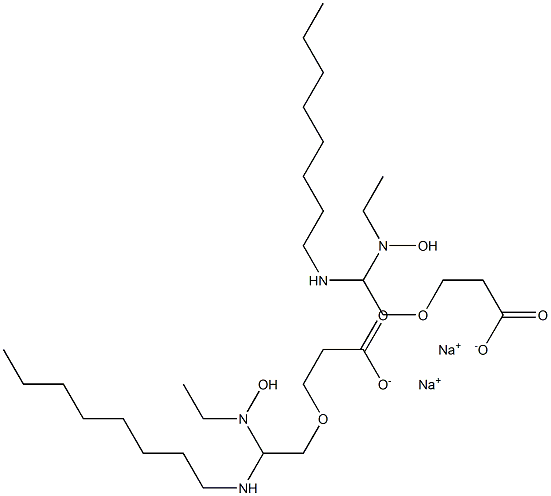 辛酰胺基乙基-N-羟乙基氨基乙氧基丙酸二钠 结构式