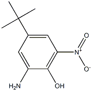 2-氨基-6-硝基-4-叔丁基苯酚, , 结构式