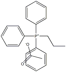 Propyltriphenylphosphonium acetate Structure