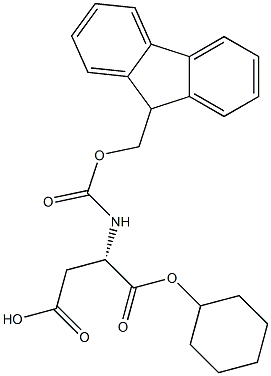 FMOC-天冬氨酸环己酯,,结构式