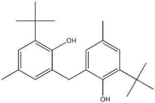 2,2'-Methylenebis(6-tert-butyl-4-methylphenol) Structure