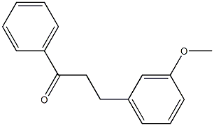 间甲氧基苯基苯丙酮 结构式