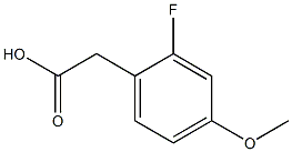 2-氟-4-甲氧基苯乙酸, , 结构式