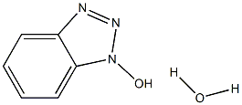 1-羟基苯并三氮唑一水物,,结构式